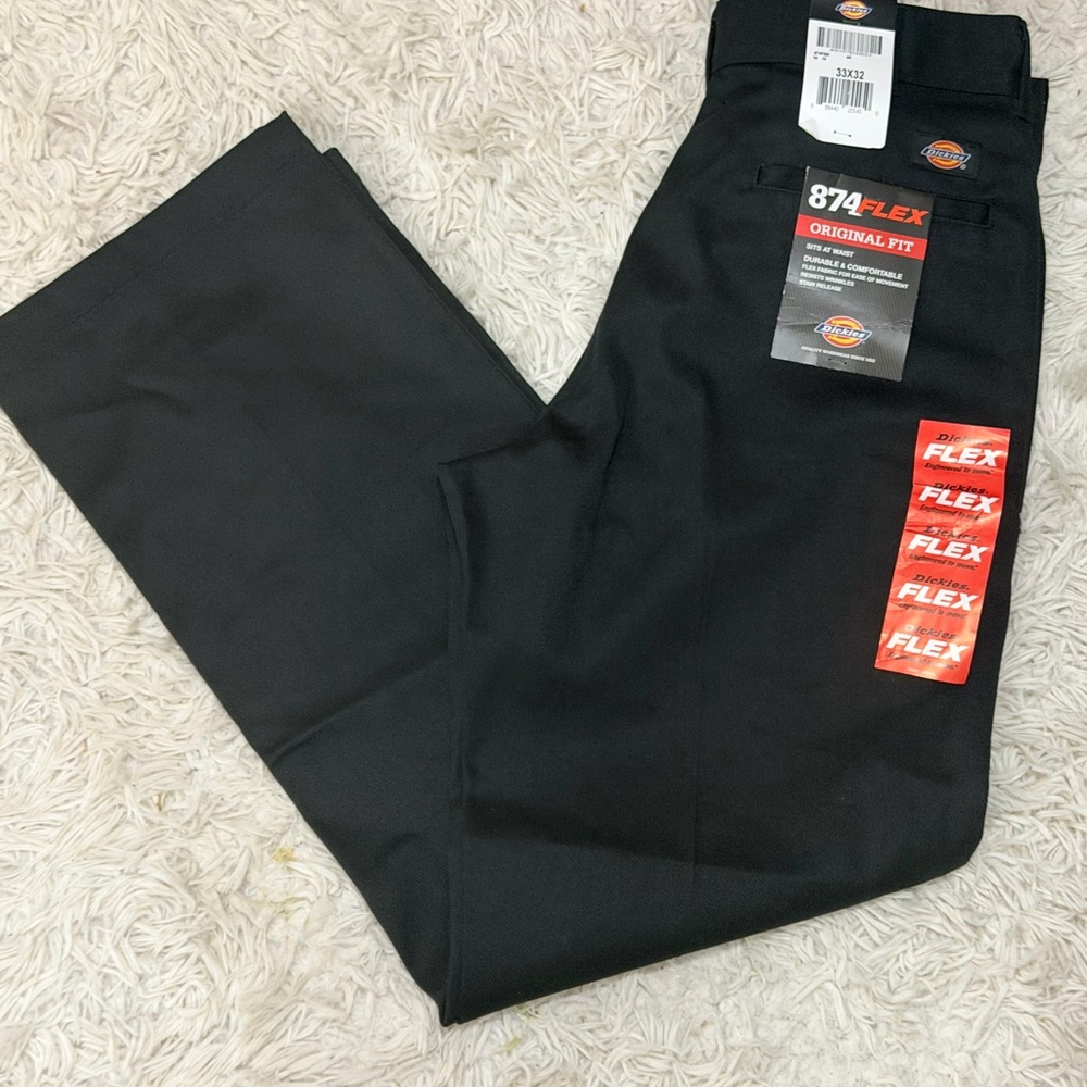 Dickies Black 874 Flex Original Fit Work Pants - Black